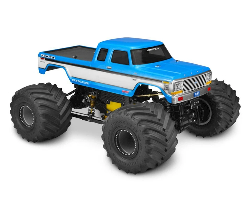JConcepts 1979 F250 SuperCab Monster Truck Body w/Bumpers (Clear) [JCO0329] - Image 1 of 3