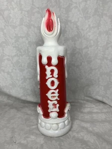 Vintage 70s EMPIRE Blow Mold Christmas Noel Candle Light 14" Table top (L1) - Picture 1 of 8