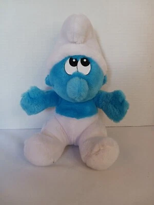 Smurf 11" Applause Soft Fluffy Plush VHS Video Movie Promo 27174 Peyo   - Image 1 of 4