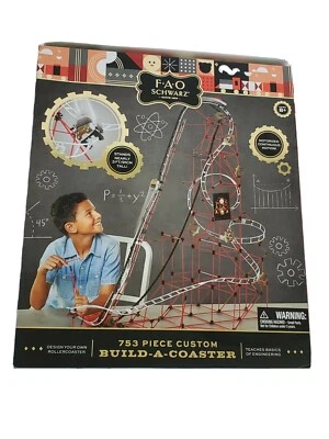 FAO Schwarz Build-A-Roller Coaster 753-piece Set New in Box - Image 1 of 4