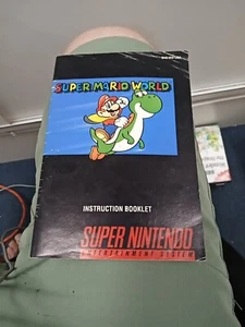 Super Mario World Nintendo SNES Instruction Booklet Manual - Picture 1 of 3