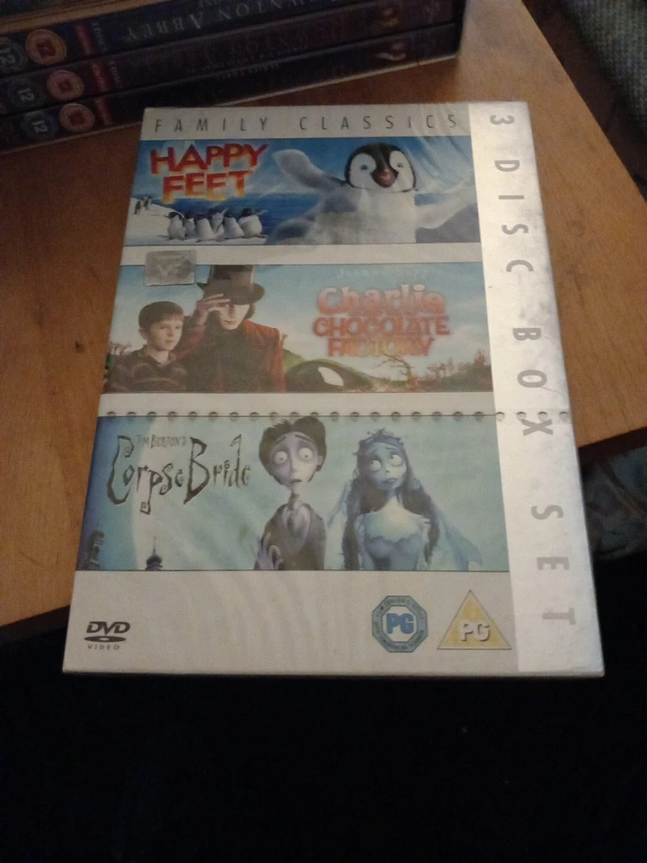 Happy Feet/Charlie And The Chocolate Factory/Corpse Bride [DVD] [... -  - Image 1 of 1
