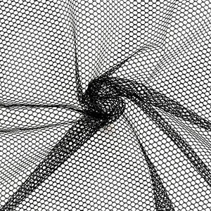 Black Mesh Fabric, 62 x 59 Inch Soft Netting Slightly Stretchy for  - Picture 1 of 7