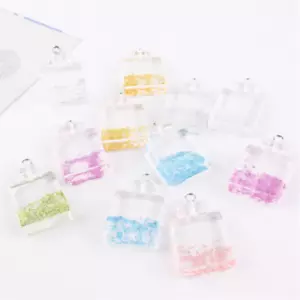 50pcs Charm Resin Perfume Bottle Pendants Necklace Earrings Jewelry Accessories - Picture 1 of 9