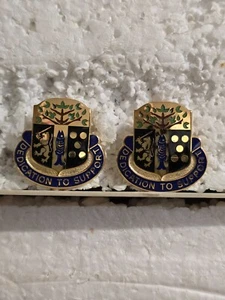 Original US Military Distinctive Insignia DI 415 Base Support Battalion 3250 - Picture 1 of 2