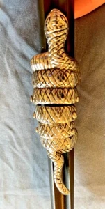 SCHLANGENRING EDELSTAHL VOLLFINGER EINZIGARTIGER RING SCHÖNER SCHMUCK REG 88 $ - Bild 1 von 12