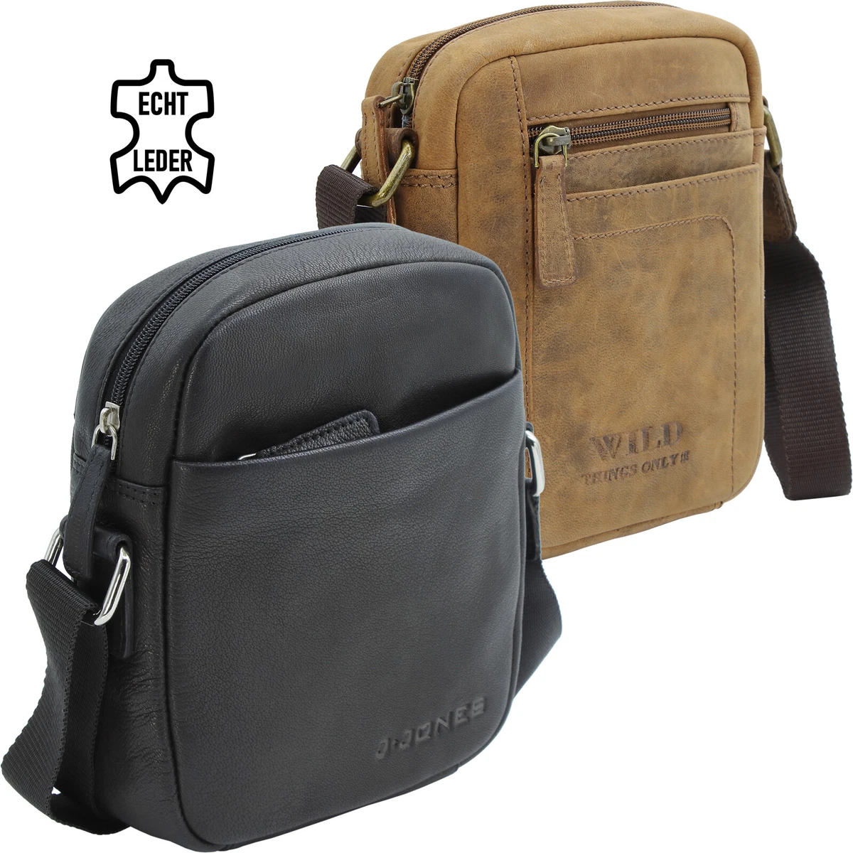 Mysa Unisex Laptoptasche - Vegane Umhängetasche Aus PU-Leder, Schlank, Geräumig, Verstellbar