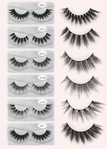 6 Pack Faux Mink Eyelashes, UK seller - Picture 1 of 1