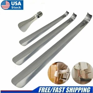 6-20" extra langer Griff Schuhlöffel Edelstahlgriff Metall Schuhlöffel Hörner - Bild 1 von 16