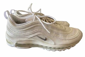 NIKE AIR MAX 97 Pure Platinum White Sneakers Size US 10 UK 9 EU 44 Mens Casual - Picture 1 of 16