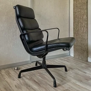 Eames EA 215 Soft Pad Chair • Original Herman Miller by Vitra • Leder Aluminium - Bild 1 von 8