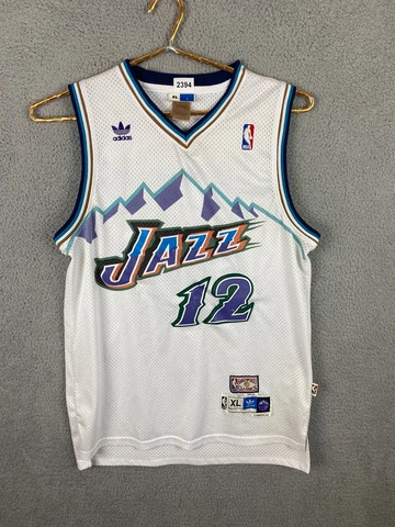 Utah Jazz John Stockton Adidas Hardwood Classics 1990-91 Basketball Jersey XL Cover