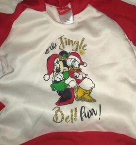 Girls Sz 4 Hoodie Disney Minnie Mouse & Daisy Duck Christmas Sweatshirt NWT - Picture 1 of 2
