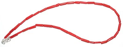 925 Argento Fine Corallo Rosso Gemma 4-13 MM Rotondo Perline 12 " Collana RT-72 - Immagine 1 di 4