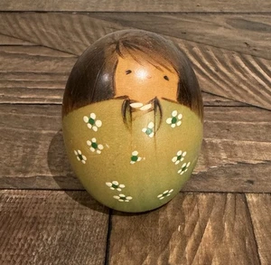 Vintage japanische kreative KOKESHI Puppe - handbemalt von USABURO - Bild 1 von 9