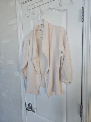 DOUBLJU Large women’s Beige Long sleeve Cartigan #6 - Image 1 of 3
