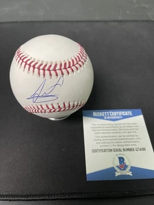 Albert Abreu Signed Autographed Robert Manfred OMLB Baseball Beckett COA Yankees - Foto 1 di 6