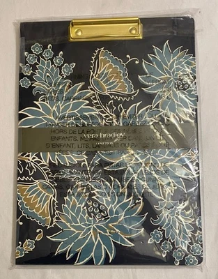 Portapapeles Vera Bradley Grande Folio Piedras Preciosas Paisley Aqua Bloc de Notas/Bolsillo Nuevo en Paquete Foto 1 de 4