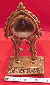 VINTAGE HALTOM'S JEWELRY FORT WORTH TEXAS BRONZE POCKET WATCH STAND HOLDER - Picture 1 of 18