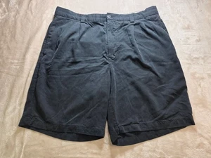 Tommy Bahama Relax Black Pleated front Silk Blend Shorts Mens Size 36 - Picture 1 of 9