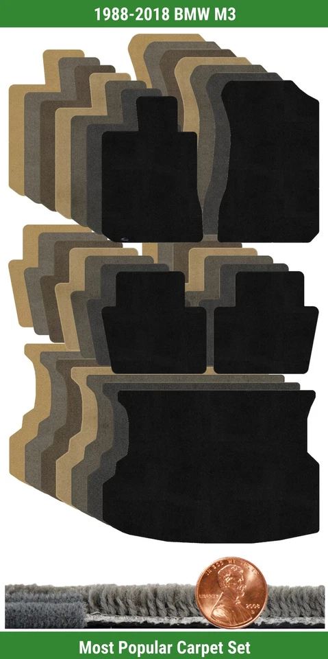 Juego de alfombrillas Lloyd Custom Ultimat para BMW M3 1988-2018 (5 piezas) #RT Foto 1 de 4