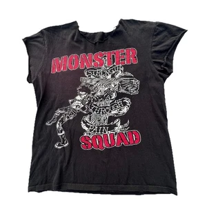 Vintage Rare Monster Squad Band T-Shirt Strength Through Pain Altered Distressed L - Bild 1 von 5
