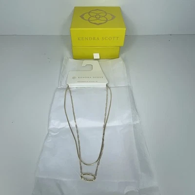 Kendra Scott Traci Circonita Cúbica Conjunto de Collar Multihilo Oro 14K Sobre Latón Foto 1 de 4