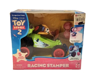 Disney Toy Story 2 Carreras Estampador Vehículo de Juguete NUEVO RARO SELLADO De Colección RC Racer Foto 1 de 4
