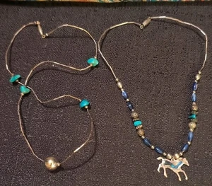 Vintage Native American Style Choker Necklaces - Picture 1 of 5