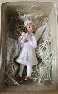 Costco Porcelain Angel Christmas Ornament - Picture 1 of 2