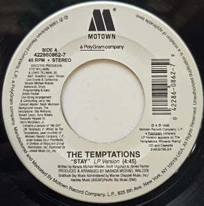 45 MOTOWN / THE TEMPTATIONS / STAY / MOTOWN / LISTEN - Picture 1 of 2