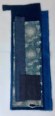 5 PIECE Collection of Antique Japanese Indigo Dyed Textile • Vintage Boro Fabric - Image 1 of 4