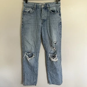 Jeans donna We The Free lavaggio leggero effetto invecchiato gamba dritta mamma taglia 25 - Foto 1 di 15