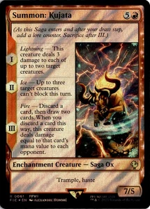 MTG FIC Surge Foil Summon: Kujata Commander: Final Fantasy 61 R NM Card Scan - Bild 1 von 2