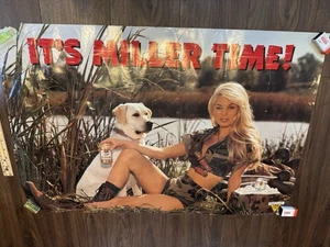 Vintage It’s Miller Time Bier Poster - The Blonde Hunter - 30 x 20 cm - Bild 1 von 24