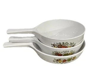 Corning Ware (3) Menuette: La Marjolaine, Le Persil, La Sauge P-81, 82, 83-B VTG - Picture 1 of 11