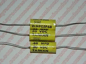WMF05P68 / .68mf 50V tapa de película / Cornell Dubilier / Lote de 3 piezas - Imagen 1 de 3