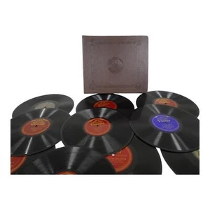Lot 10 10" 78rpm Records in Album Troubadours Kreisler Heifetz Frances Alda SH29 - Picture 1 of 23