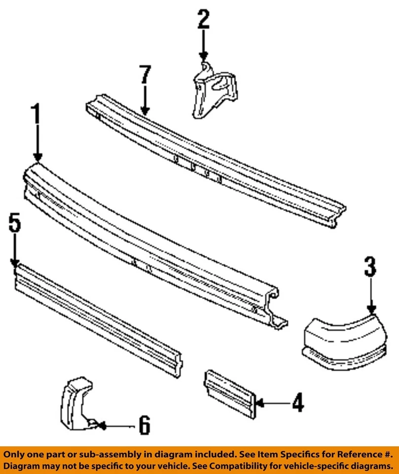 CHRYSLER OEM 84-93 Cherokee,Wagoneer Rear Bumper Bumper Assembly-Guard 52000468 Foto 1 de 1