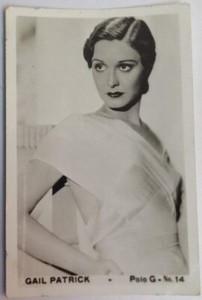 Chile Tobacco Card Polo G-14 Gail Patrick