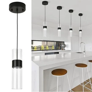 Modern Black LED Pendant Light Kitchen Island, Mini LED Kitchen Light Over Si... - Picture 1 of 8