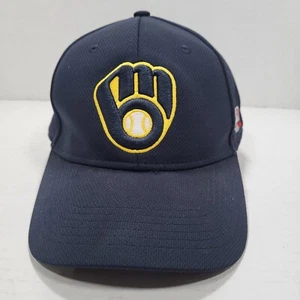 Milwaukee Brewers Navy OC Sports Hat One Size Adjustable Hook Loop - Picture 1 of 7