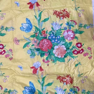 Historischer Charleston Reproduktion Stoff Chintz poliert Baumwolle Woodco Meterware - Bild 1 von 7