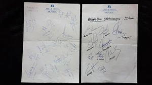 STRASBOURG autographes ORIGINAUX 1999 2000 COLLECTOR RACING ALSACE - Picture 1 of 3