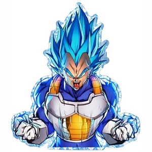 Goku anime HOLOGRAPHIC RAINBOW 5" 3/8 x 5" Car/Truck/Windows Full Color Sticker - Picture 1 of 2