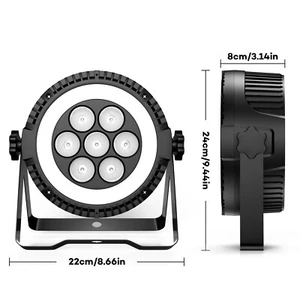 Wireless Portable LED Par Light DMX512 Master Slave Sound Control For Stage Show - Picture 1 of 22