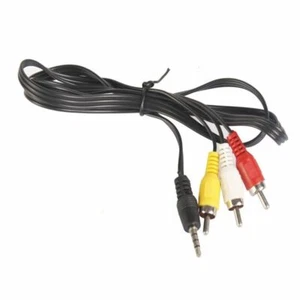 3.5MM Jack to 3 RCA Male Plug Adapter Audio Wire Cord Converter Video AV Cable - Picture 1 of 8