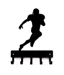 Football Receiver Sports Key Rack Holder with 5 hooks - Made in USA - Picture 1 of 3