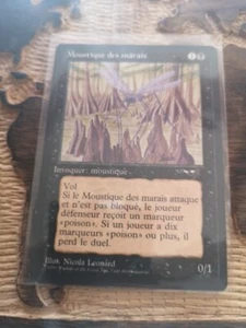 Moustique Des Marais Carte Magic The Gathering Francais 1996 - Imagen 1 de 4