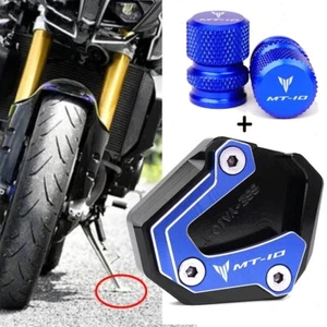 Seitenständer Platte Verlängerungs Pad Für Yamaha Motorrad MT-10 FZ10 2016-2024 - Picture 1 of 11